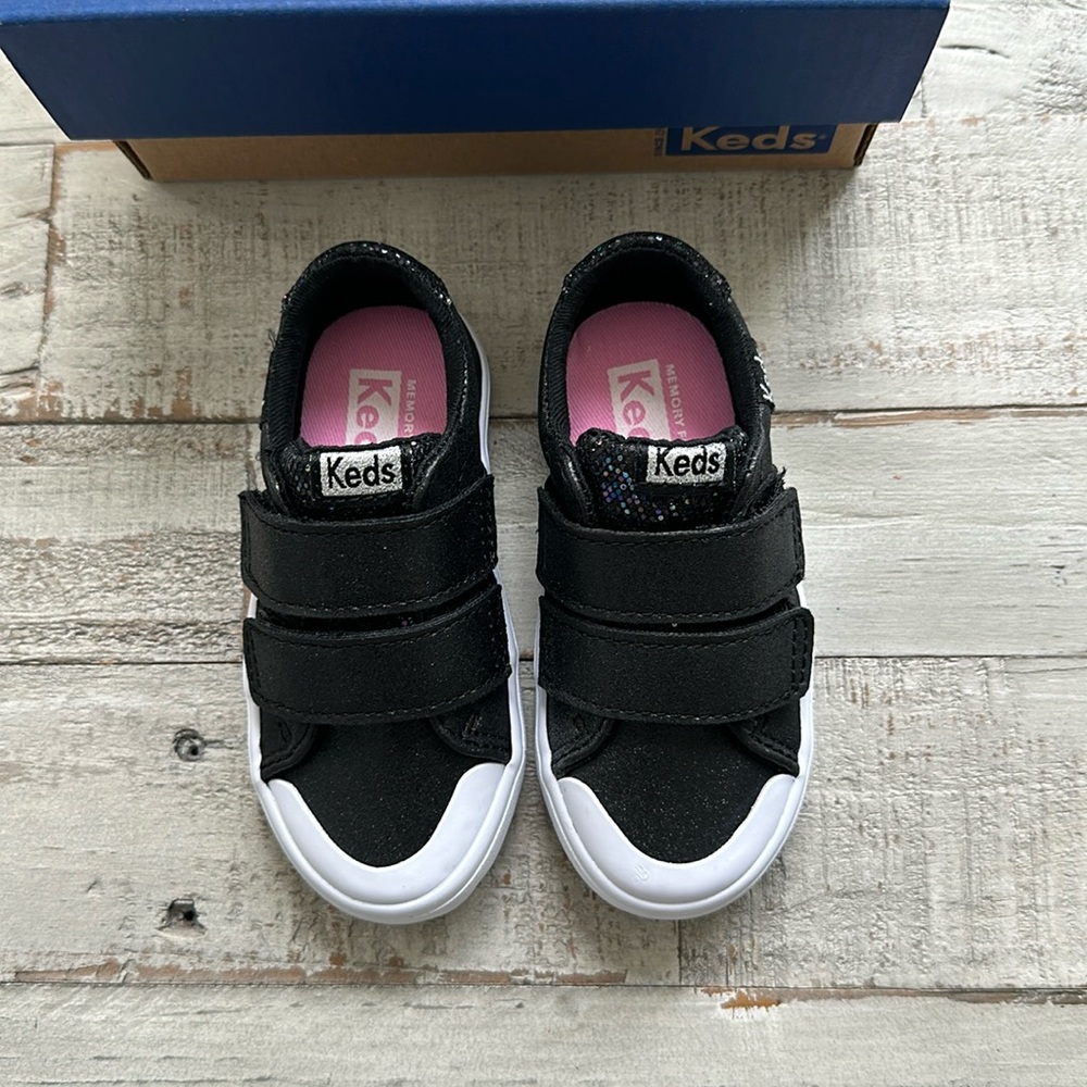 KEDS COURTNEY HL/ BLACK SNEAKER NIB